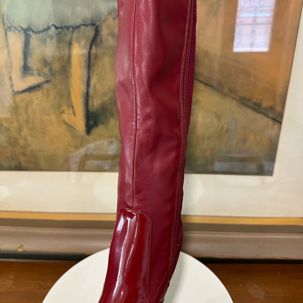 🌸NINETY UNION🌸 Villa Boot In Burgundy Size: 4 - Picture 9 of 13